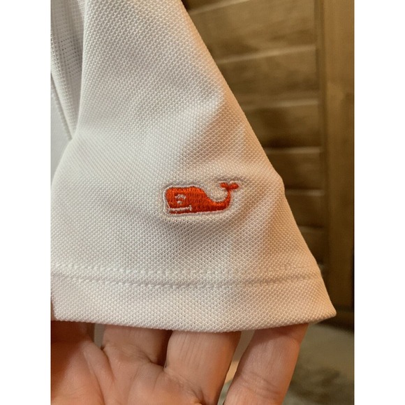 Vineyard Vines Women’s White Polo Performance Golf Top GIANTS Small NWT - Picture 5 of 8